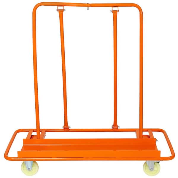 Ami Heavy-Duty Drywall Sheet Cart Panel Dolly Panel Service Cart Casters with Brake (1600 lbs. Load Capacity)