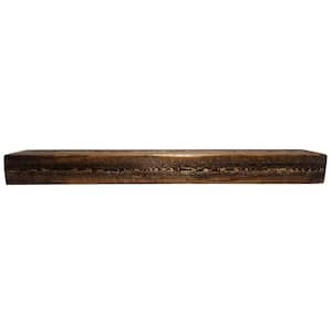 Boulder Innovations Solid Mantel 60 in. x 5 in. x 8 in. Rough Cut Fireplace Shelf