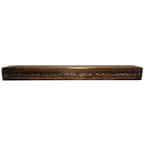 Boulder Innovations Solid Mantel 60 in. x 5 in. x 8 in. Rough Cut Fireplace Shelf