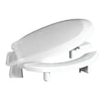 CENTOCO ADA Compliant 3 in. Raised Round Closed Front with Cover Toilet ...