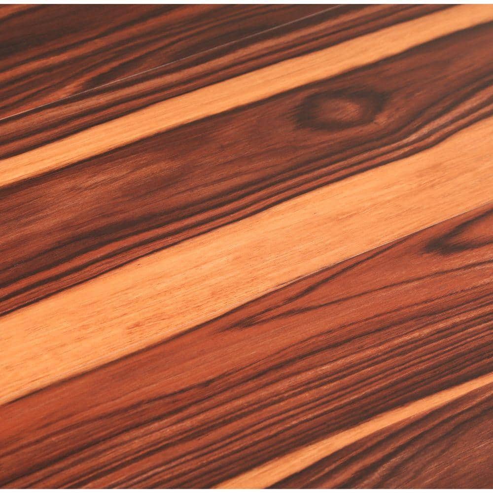 TrafficMaster Take Home Sample - 4 in. W x 4 in. L African Wood Dark Grip Strip Luxury Vinyl Plank Flooring