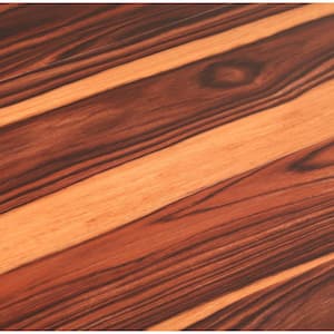 Take Home Sample - 4 in. W x 4 in. L African Wood Dark Grip Strip Luxury Vinyl Plank Flooring