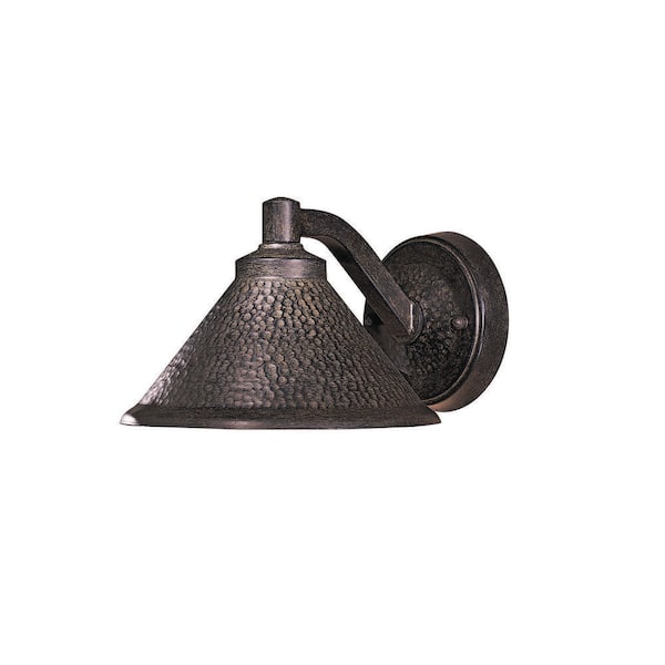Kirkham 1-Light Bronze Outdoor Wall-Mount Lantern Sconce