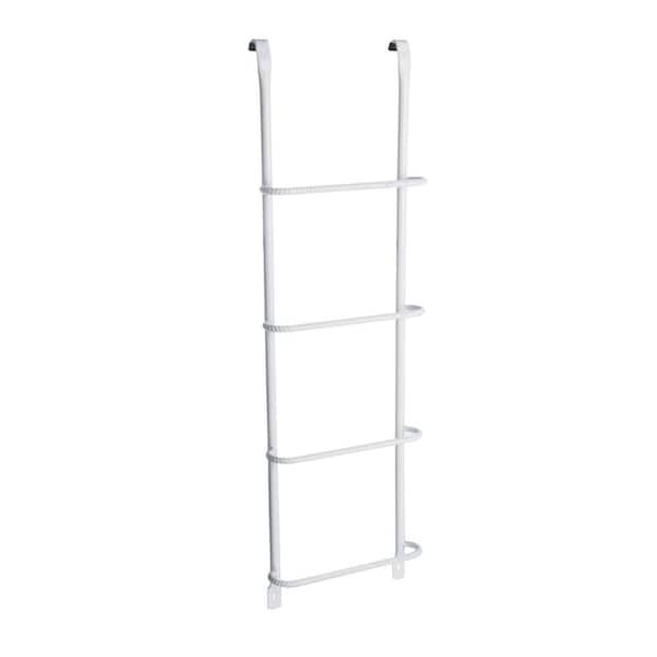 SHAPE PRODUCTS 4-Step White Steel Window Well Escape Ladder