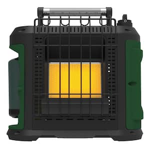 Grab N Go 10,000 BTU Portable Radiant Propane Gas Recreational Heater in Green