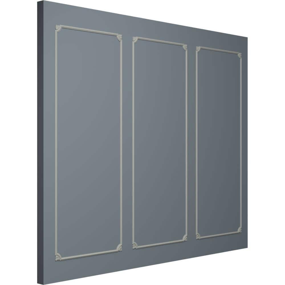 72" Tall Gray Polyurethane Decorative Panel Moulding Kit