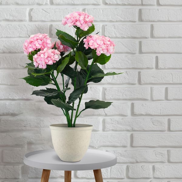 フラワー・ガーデニング OUT-HYDPI-24-1P in. 24 Hydrangea Pink Artificial DECOR NATURAE thtrjrtj フラワー・ガーデニング