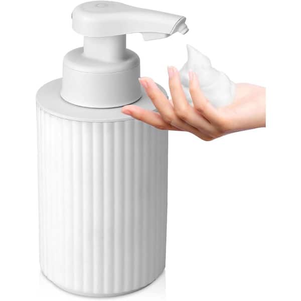 CLAVIE Rechargeable Freestanding Fully Automatic Soap Dispenser in White