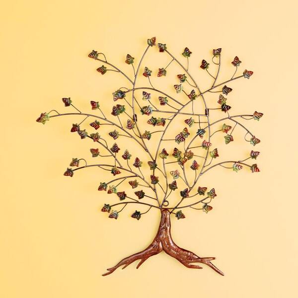 Southern Enterprises 36.75 in. x 39 in. Autumn Tree Wall Art