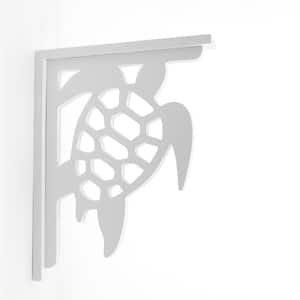 Decorative 9-1/2 in. Paintable PVC Sea Turtle Shelf Bracket