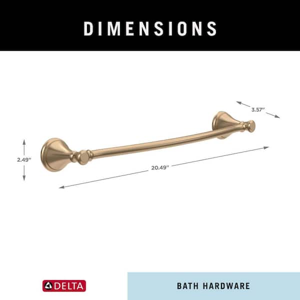Delta Cassidy 18 in. Wall Mount Towel Bar Bath Hardware Accessory