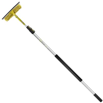 5 ft. to 12 ft. Extension Pole + Dual Pivot Squeegee and Window Washer Combo (Includes 3 Sizes of Squeegee Blades)