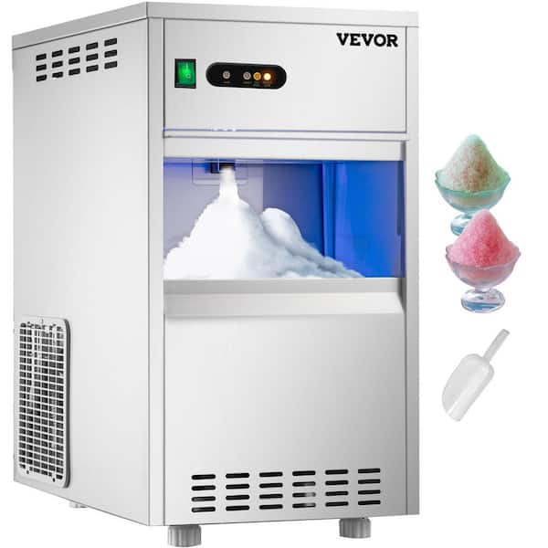 VEVOR 300 lb. / 24 H Commercial Ice Maker Large Storage Bin LCD Panel  Freestanding Ice Machine with Wi-Fi System in Silver ZNFBZBJDB255A0001V1 -  The Home Depot
