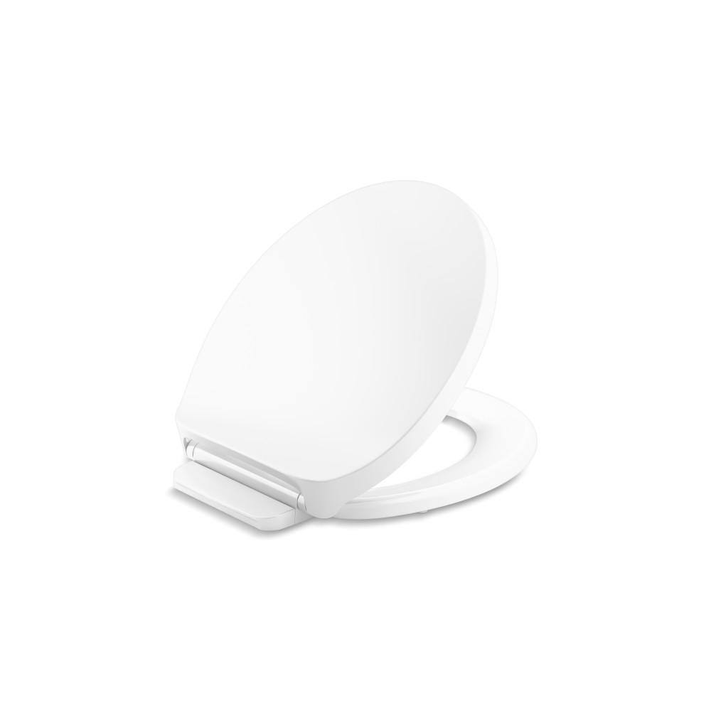 KOHLER Drift ReadyLatch QuietClose Round Front Toilet Seat in White