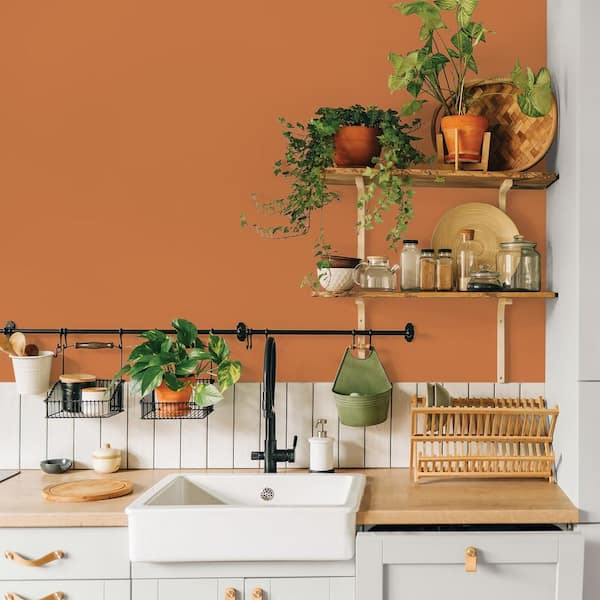 Glidden Premium 1 gal. PPG1200-6 Ginger Root Satin Interior Latex