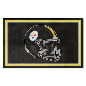 FANMATS Pittsburgh Steelers Yellow 3 ft. x 3.5 ft. All-Star Area Rug 30977  - The Home Depot