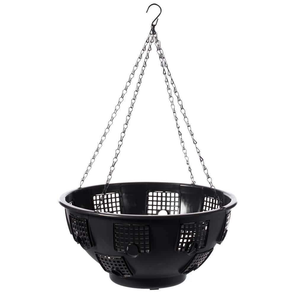 Gardenised Durable Plastic Lace Ultimate Hanging Baskets Tomato, Flower and Herb Outdoor Flower Planter