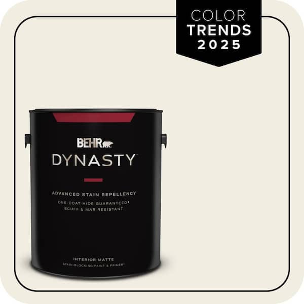BEHR DYNASTY 1 gal. Designer Collection #DC-003 Blank Canvas Matte Interior Stain-Blocking Paint & Primer