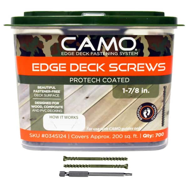 CAMO 1-⅞ in. Exterior Coated Trimhead Hidden Edge Deck Screw (700-Count)