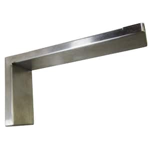 Providence Novelle 8 in. x 4 in. Stainless Steel Low Profile Countertop Bracket