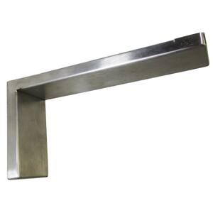 Providence Novelle 12 in. x 6 in. Stainless Steel Low Profile Countertop Bracket