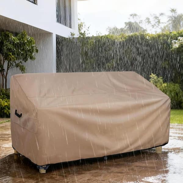 90 in. W x 40 in. D x 35 in. H Brown Outdoor Sofa Cover G08THRRCND