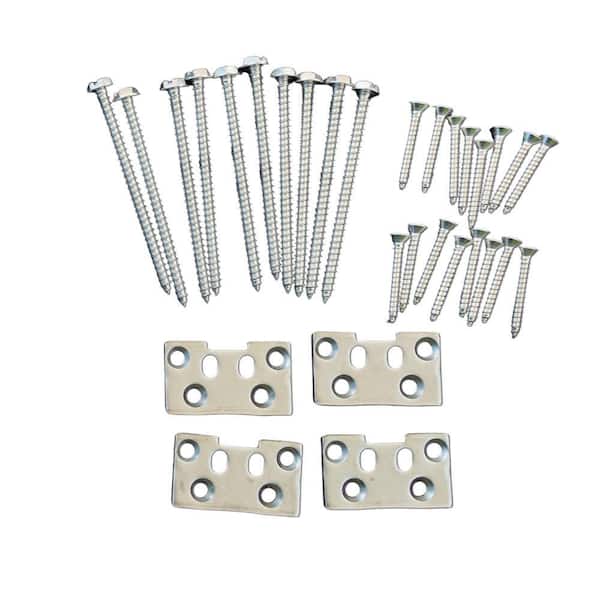 Providence Rail Bracket Kit, 4 Brackets and Screws, for Straight Level Rail Section