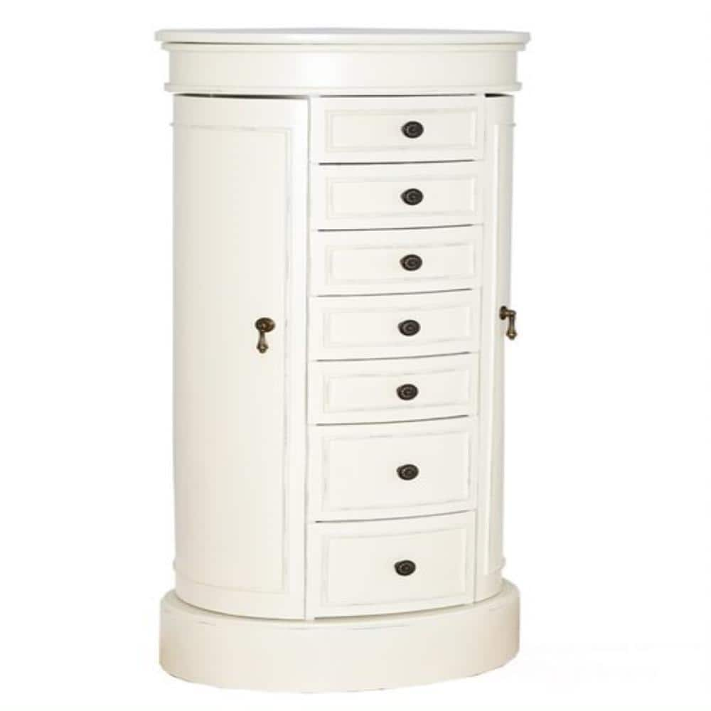 Hampton harbor deals white jewelry armoire