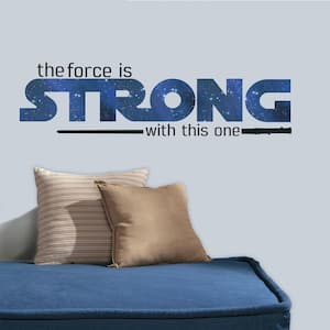 5 in. W x 11.5 in. H Star Wars Classic the Force is Strong 6-Piece Peel and Stick Wall Decal