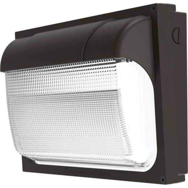 Lithonia Lighting Contractor Select TWX2 250-Watt Equivalent Integrated LED Dark Bronze Wall Pack Light, Adjustable Lumen Output 5000K