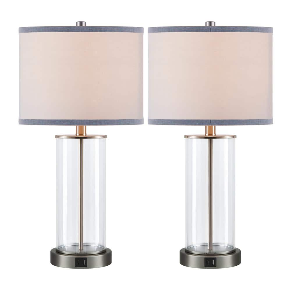 Clear table store lamp set