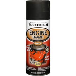 12 oz. Semi-Gloss Black Engine Enamel Spray Paint (6-Pack)