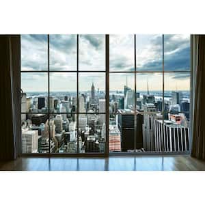 Industrial Manhattan Window View Farm and Country Wall Mural