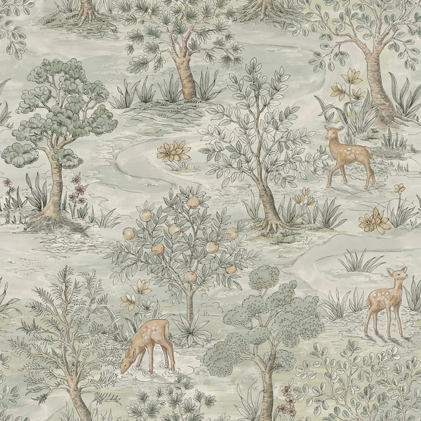 Bramble Wintergreen Peel and Stick Wallpaper