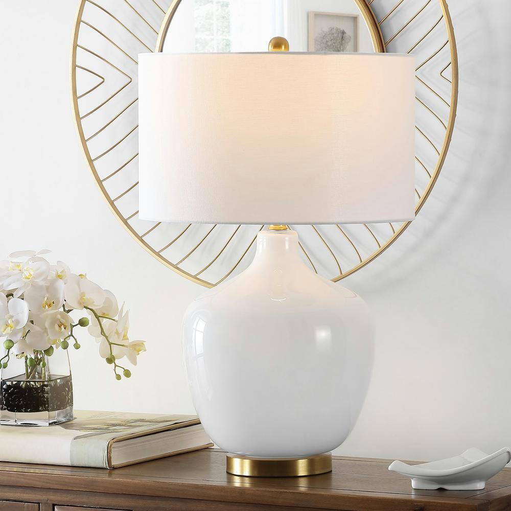 Eugenie Antique White Gourd Glass Table Lamp