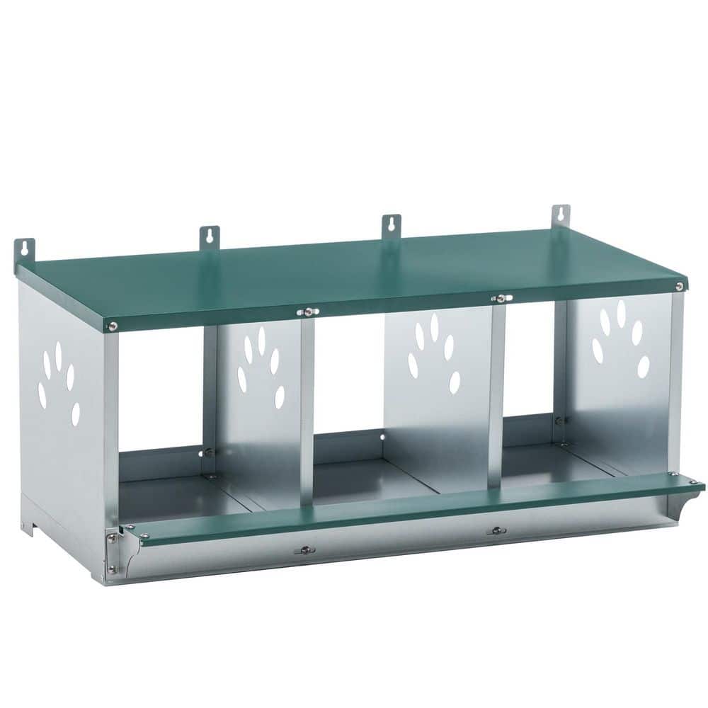 Metal Nesting Boxes for Chicken, 3-Compartment Nesting Box, Galvanized steel Nesting Boxes for Hens price history on PriceWatchPro