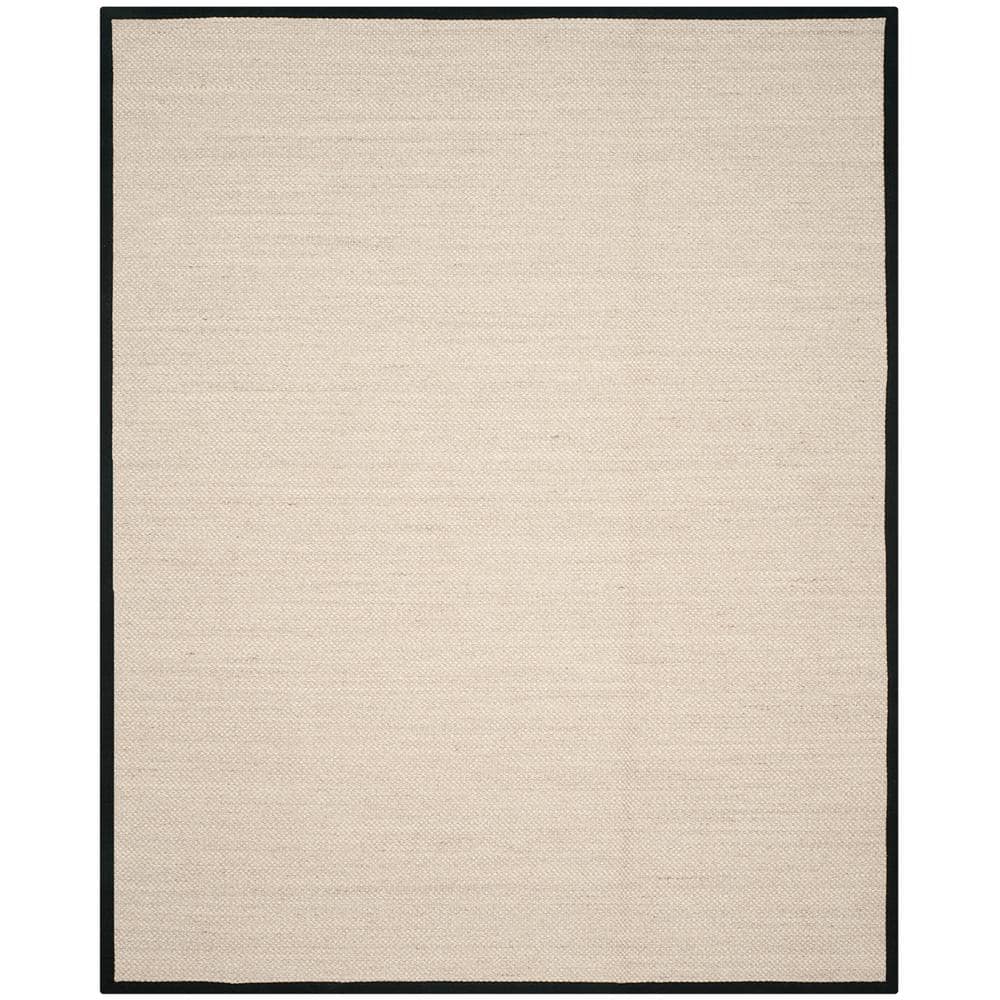 Natural Fiber Marble/Black 9 ft. x 12 ft. Border Area Rug price history on PriceWatchPro