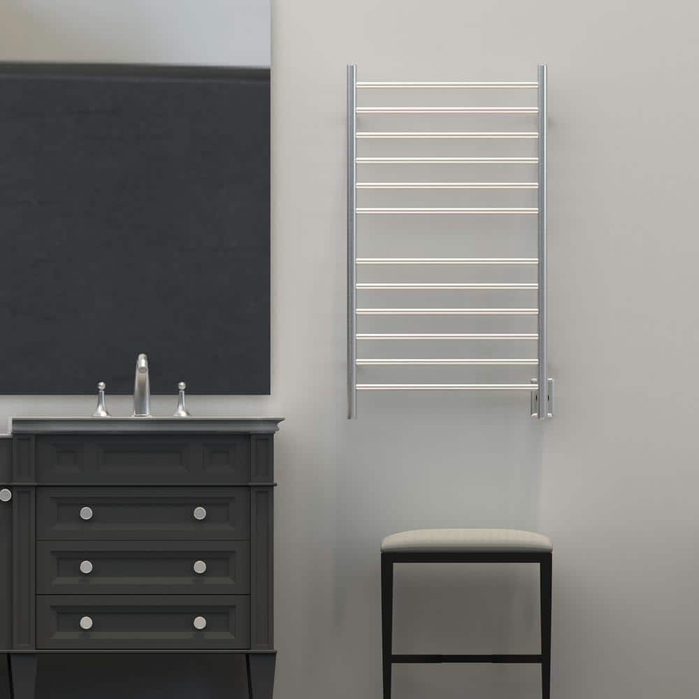 Radiant Polished Nickel Wall Mounted Electric Towel Warmer