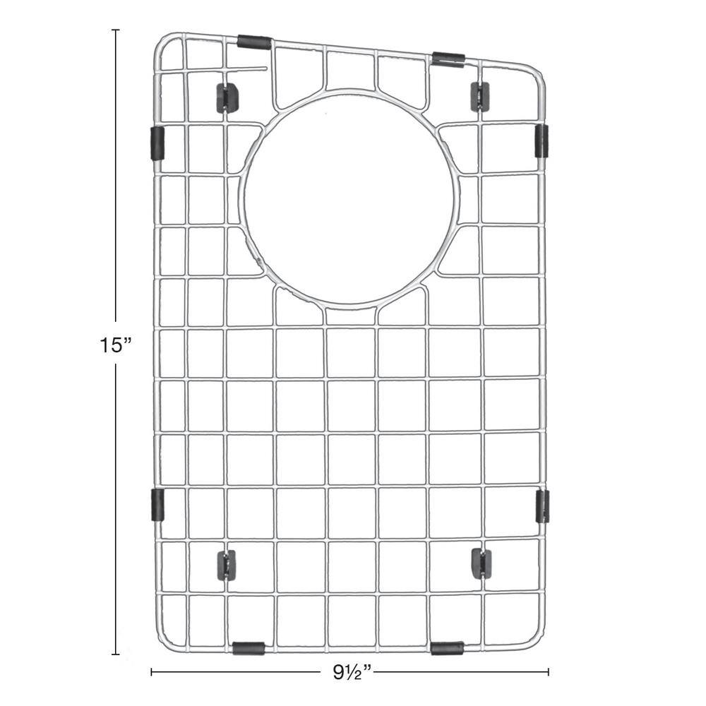 Stainless Steel Sink Bottom Grid with Protective Bumpers