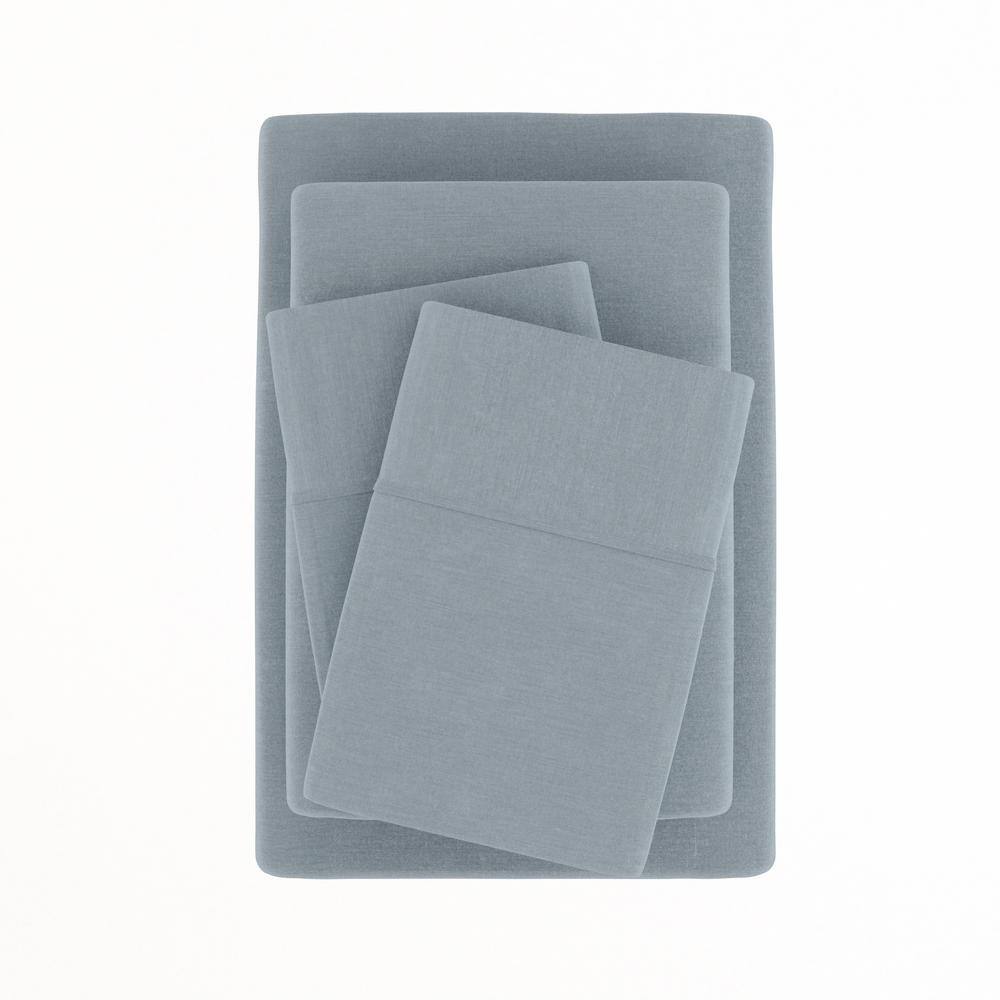 Full Natural Bamboo Linen Blend 4-Piece Sheet Set
