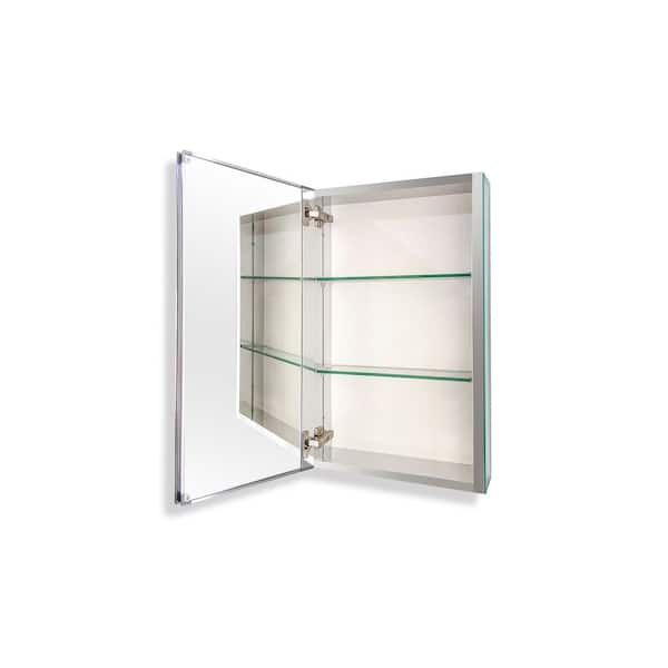 Stainless Steel Wall Mounted Medicine Cabinet w/ Mirror 21.75 x 1