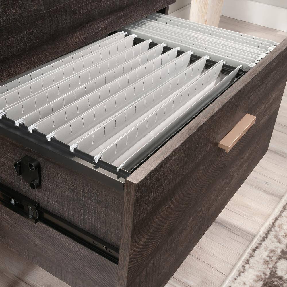 Blade Walnut 2-Drawer Legal Size Lateral File Cabinet