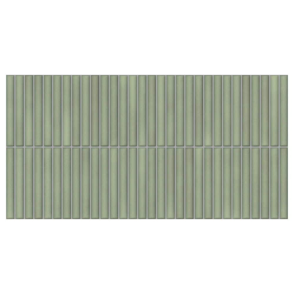 Spanish Lingot 12 in. x 24 in. x 9mm 3D Glazed Fluted Porcelain Wall Tile Case-Mint (5 Piece, 10.76 Sq. Ft. / Case) price history on PriceWatchPro
