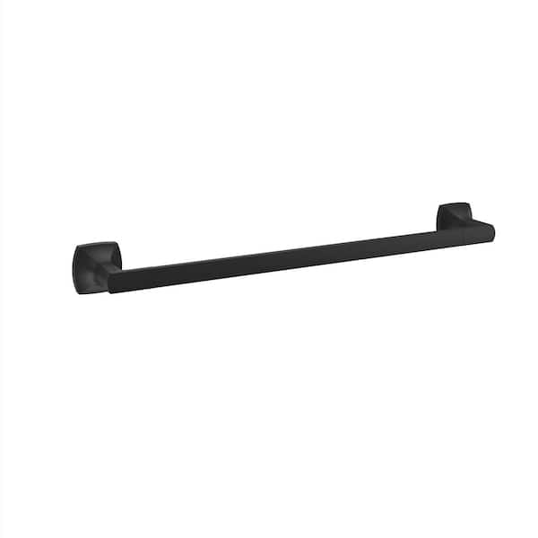 Vaneri 18 in. Wall Mounted Towel Bar in Matte Black