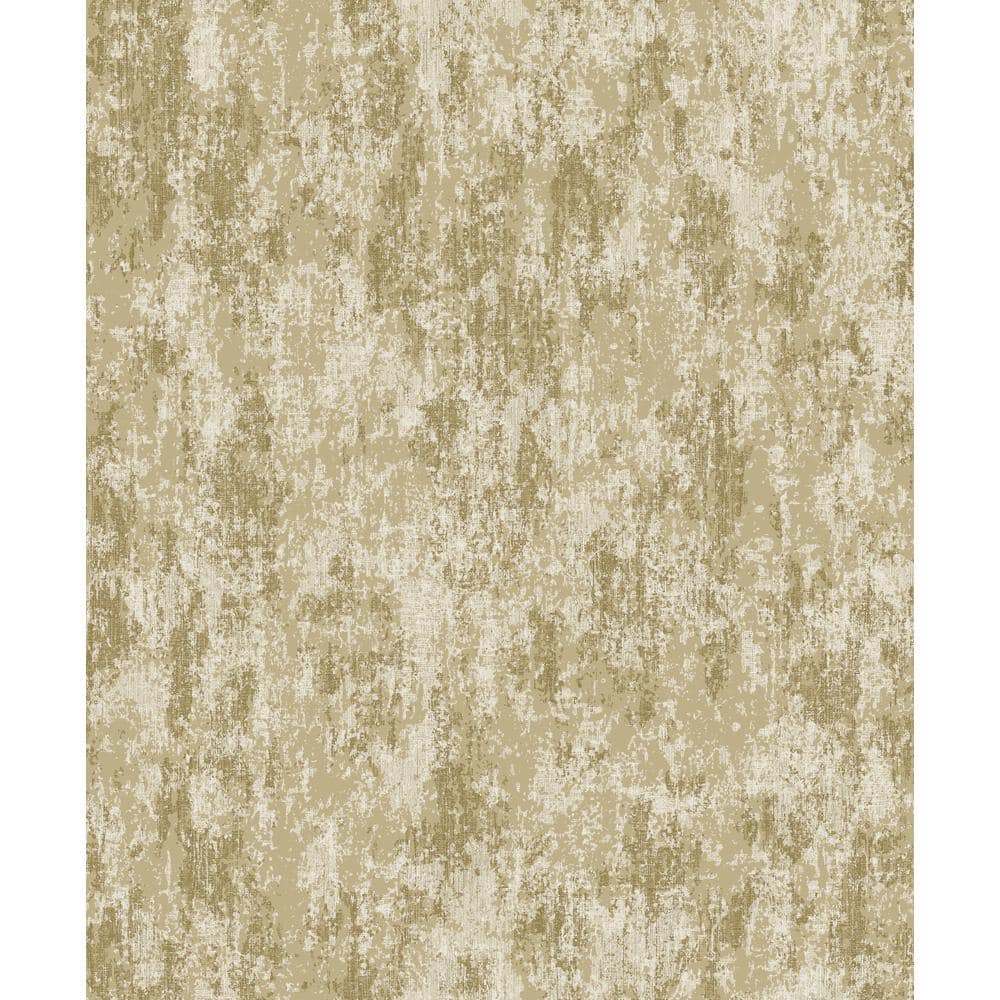 Lustre Collection Gold Industrial Concrete Metallic Finish Paper on Non-wov