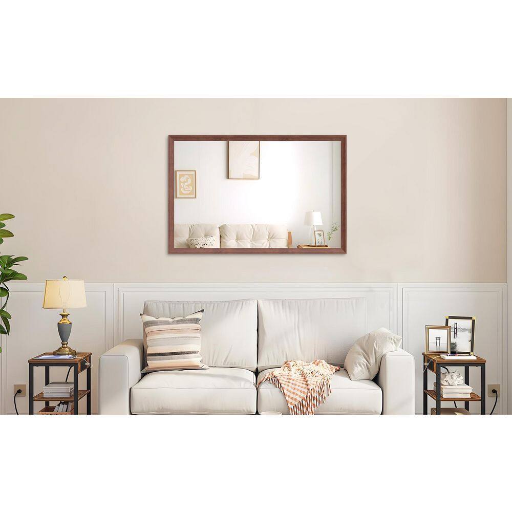 32 in. W x 48 in. H Framed Mirror Wall Decor Mirror Bathroom