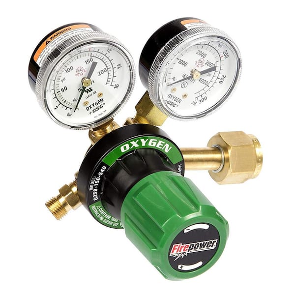 FIRE POWER 250 Series OxyFuel Oxygen Regulator for Tips with 5 in. Cutting Capacity