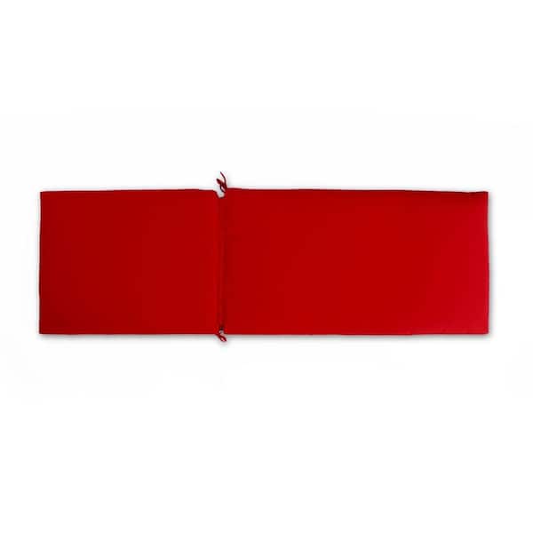 RST Brands Jockey Red 80 in. x 26 in. Outdoor Chaise Lounge Cushion