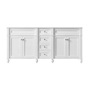 Margaux 72 in. W x 22 in. D x 34.2 in. H Bath Vanity Cabinet Only in White
