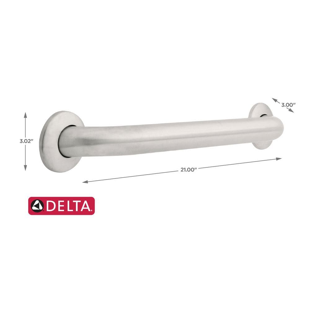 18'' Peened Stainless Steel Bathroom Grab Bar